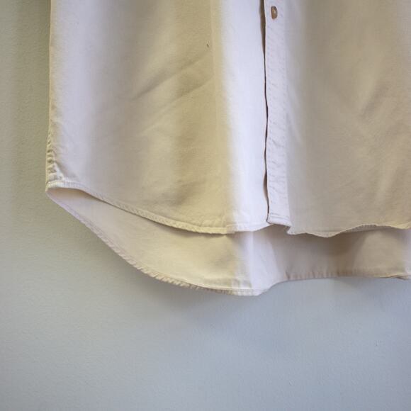 Eddie Bauer Khaki Short Sleeve Button-down Size Large - Picture 3 of 6